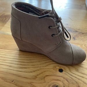 TOMS wedge booties